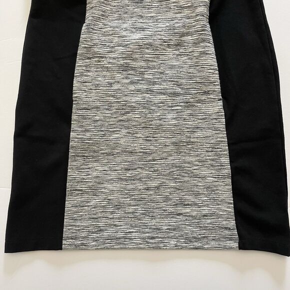 Athleta Dress Size Small Gray Black Color-block OMEGA Long Sleeve Bodycon Knit - Picture 6 of 10